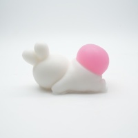 Savon artisanal de dessin animé Pippi Lapin Blanc et rose Savon charmant Savon antibactérien régulier pour la maison et la rentrée scolaire