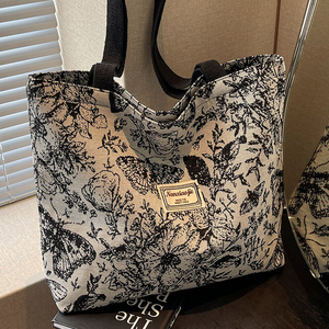 Bolsa de Lona Personalizada, Ecológica, Reutilizable, de Gran Capacidad, para la Playa o Compras, con Bolsillo, Impresión de Logotipo, Bolsa de Viaje - Product Image 2