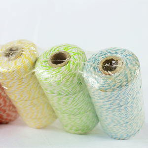 เชือกเกลียวผ้าฝ้ายแบบบิดสายรัดผ้าฝ้ายสีสันสดใส1มม. 2มม. ย่อยสลายได้ - Product Image 3