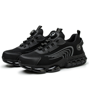 <span class=keywords><strong>Scarpe</strong></span> <span class=keywords><strong>Antinfortunistiche</strong></span> da <span class=keywords><strong>Uomo</strong></span> Nere Traspiranti con Punta in Acciaio Anti-schiacciamento, Allacciatura Rapida, Antiscivolo, Specifiche Metalliche, Invernali per Guardia di Sicurezza - Product Image 1