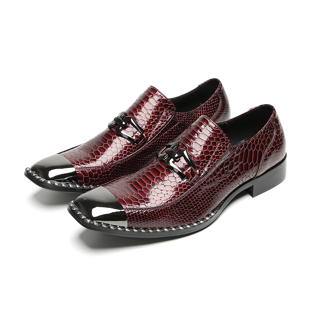 NA731 British Type Men's Shoes Luxury Handmade Shiny Red Leather Dress  Shoes Men Pointed Metal Tip Party and Wedding Shoes| Alibaba.com