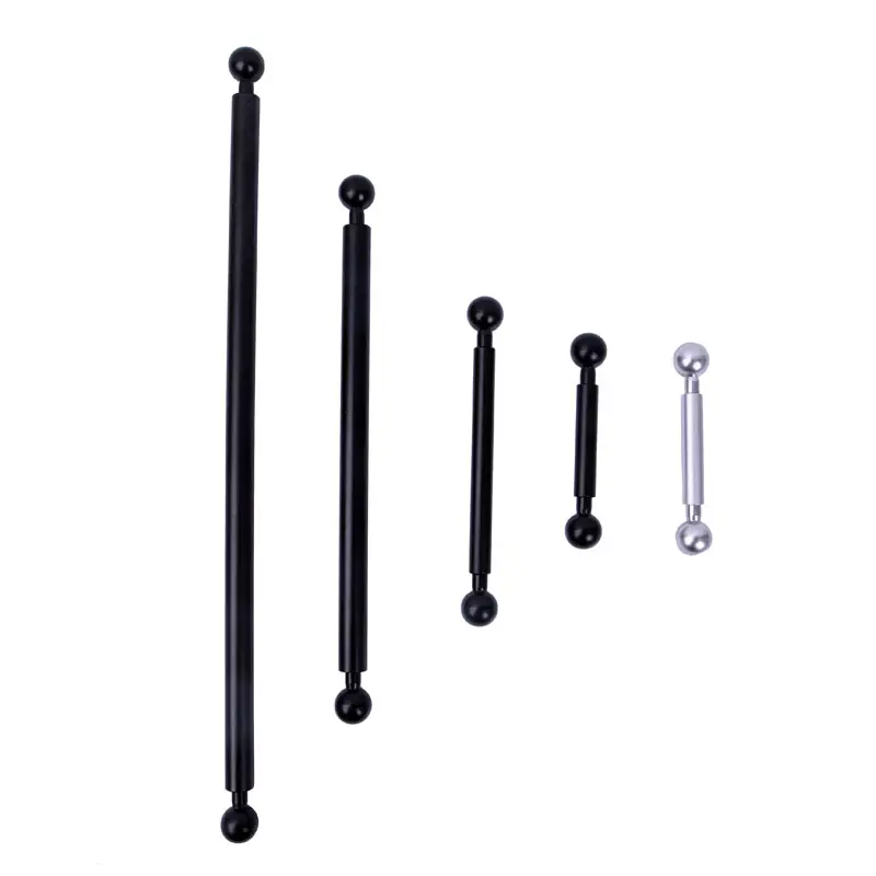 17mm to 17mm Aluminum Tripod Long Ball Head Ball Extension Rod Joint 300mm 250mm 200mm 150mm