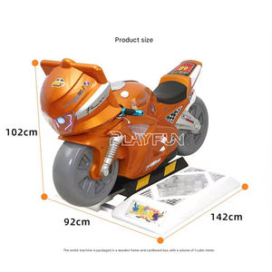 PlayFun BIG Moto キッズライド バイクスピード コイン式子供向け乗り物 レーシング子供用ゲーム機 - Product Image 3