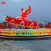 Manège de parc d'attractions personnalisable : Manège volant Paon à rotation inclinable, attraction sensationnelle pour complexe touristique