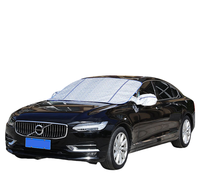 Housse de pare-brise de voiture extérieure, protection UV 90%, rejet IR 60%, imperméable, anti-pluie, pare-soleil avant pour berline, anti-poussière 4