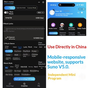 Generación de Música con un Solo Clic Sunoai <span class=keywords><strong>AI</strong></span> V5 - Gráficos y Multimedia Hecho en China - Product Image 2