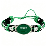 Bracelet personnalisé avec drapeau de la Russie, bracelet tressé à la main réglable pour les rencontres sportives, souvenir et cadeau d'équipe