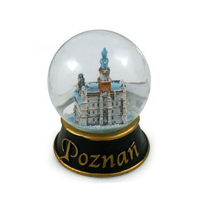 OEM ODM Souvenir Temple Château Globe d'eau Résine Italie Espagne <span class=keywords><strong>Portugal</strong></span> Russie Tchèque Turquie Pologne Hôtel de Ville de Poznan Boule à neige - Product Image 2