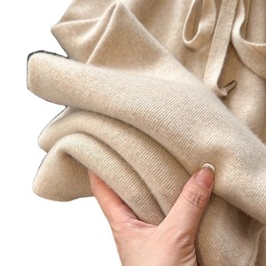 Pantaloni Eleganti Vintage Autunno Inverno 100% Lana Vergine Australiana a Vita Alta e Gamba Larga per Donna Casual Morbidi e Lunghi - Product Image 5