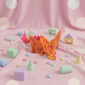Dragón de Cristal Impreso en 3D, Articulado y Móvil, Decoración Temática de Animales para Maternidad, Cine y TV, Éxito de Ventas entre Celebridades de Internet - Product Image 4