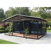 Structure en acier durable, maison préfabriquée en conteneur de 20 pieds avec salon et salle de bain