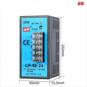 MiWi LP-50-12 LED indikasi ac ke dc power supply 220v ac ke 12v dc 4.2A beralih Power Supply 50W