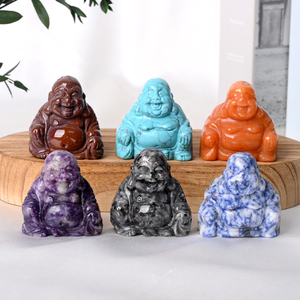 Vente en gros de cristaux et pierres de guérison de haute qualité, sculptures de Bouddha en cristal pour la décoration de la maison - Product Image 4