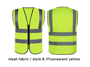 <span class=keywords><strong>Veste</strong></span> réfléchissante en polyester 100% réfléchissante publique personnalisée Gilet réfléchissant haute visibilité Gilet de cyclisme de nuit - Product Image 6