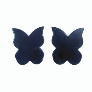 Outil de massage facial en pierre d'obsidienne noire, prix d'usine, thérapie Guasha, papillon Guasha - Product Image 1