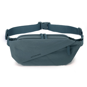 Sac banane de sport pour homme en nylon imperméable avec plusieurs poches, fermeture éclair et sangle réglable, idéal pour les activités de plein air - Product Image 5