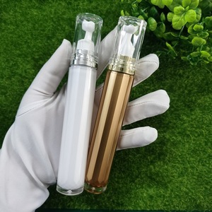 20ml di plastica bottiglia di crema per gli occhi con argento Spray interno sfera di rullo bianco per essenza olio Stick in bianco MOQ imballaggio 100pc - Product Image 1