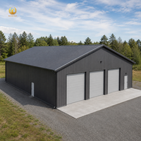 Almacén de Estructura de Acero Prefabricado Duradero, Listo para Expansión Solar, Cumple con AISC, Kit de Construcción de Taller Metálico, Almacén, Garaje