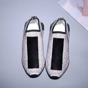 Chaussures de marche luxueuses sur mesure entièrement serties de diamants pour hommes élégants, chaussures décontractées en maille respirante, chaussures de sport et de course. - Product Image 2
