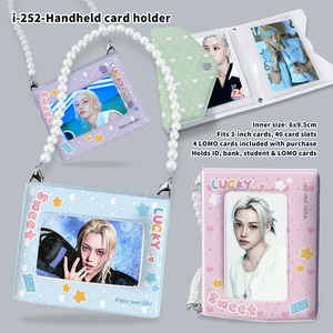 Creatieve draagbare Kpop fotokaartmap met handvat, 40 vakjes voor 3-inch fotokaarten, fan merchandise voor Stray Kids KATSEYE CORTIS EN - Product Image 4
