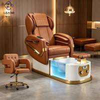 Baignoire de spa pour les pieds avec couleur personnalisable, chauffage, vibration, massage des pieds, chaise de pédicure pour salon de beauté