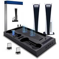 Support de console HD multifonctionnel avec ventilateur de refroidissement et chargeur numérique pour manette PS et autres modèles, autres marques, moule privé