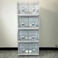 Cage à oiseaux pliable en fil d'acier écologique pour l'élevage et le vol des pinsons, perruches, calopsittes, conures, agapornis, canaris et perroquets