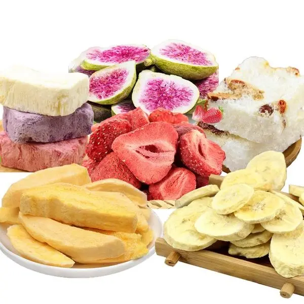 Produits de fruits secs et pressés, aliments à base de banane