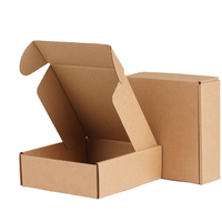 Boîtes d'expédition en carton ondulé noir mat avec logo personnalisé Boîte d'expédition pliante en papier d'emballage