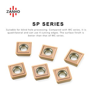 Zanho wcmx spmg spmt loạt PVD tráng cacbua khoan chèn cho mù & thông qua các ứng dụng lỗ OEM tùy chỉnh cnctool - Product Image 2