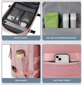 Elegante Mochila de <span class=keywords><strong>Viaje</strong></span> para Computadora Portátil, Impermeable, de Lujo, Personalizada, Aprobada para Cabina de Avión, <span class=keywords><strong>40x25x20</strong></span>, para Mujeres y Hombres - Product Image 6