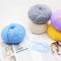 Offres Spéciales Super doux diverses couleurs 25g boule Mohair fil goutte enfant Mohair fil de soie pour bébé à tricoter