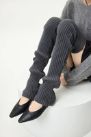 Chaussettes pour femmes, extra longues, respirantes, en tricot côtelé épais, chauffe-jambes, chaussettes hautes pour bottes, pour l'automne et l'hiver, usage quotidien