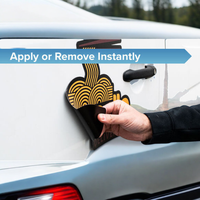 Promotions Logo personnalisé PVC Die Cut Réfrigérateur Aimant De Voiture Signes Autocollants En Caoutchouc De Haute Qualité