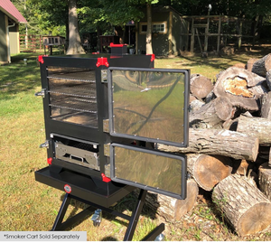 Four à charbon portable, double paroi isolée, pour fumer et cuisiner, adapté pour les barbecues intérieurs et extérieurs - Product Image 6