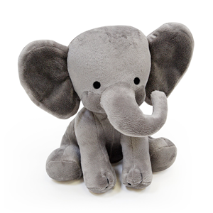 Elefanti di peluche in poliestere animali imbalsamati elefanti peluche peluche OEM Factory simpatico peluche elefante grigio - Product Image 1