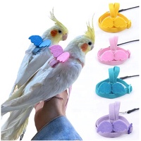 Harnais pour oiseaux de haute qualité anti-morsure pour perruches, calopsittes, perruches australiennes et perroquets, avec laisse et protection des ailes - Vente chaude