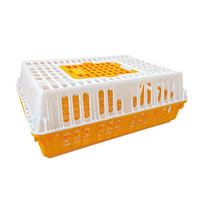 Vente en gros Boîte de roulement pour poussins Caisse de transport de volailles vivantes en plastique neuve résistante à la pression Cage à poulets