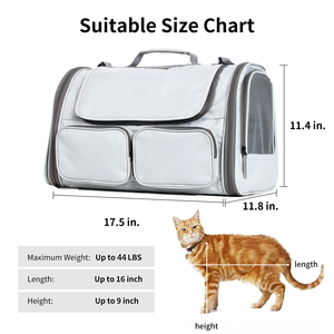 Small Size Customizable Pet <b>Backpack</b> Portable Cat Dog <b>Training</b> Chest Carrier Zipper Comfortable Travel Logistics Outdoor Pet - Product Image 4