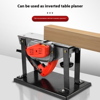 Raboteuse à Bois Électrique Multifonctionnelle Portable de Bureau pour Petite Ébénisterie Domestique, avec Fonction de Découpe et Presse pour Planche à Découper