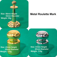 Dolly de roulette professionnel transparent avec base en métal doré, marqueur de gain de style pyramide, indicateur de gagnant pour table de casino, outil pour club VIP