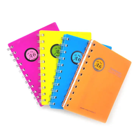 Carnet à spirale PP de haute qualité, 80 pages, journal étudiant aux couleurs vives, bloc-notes rechargeable pour l'école et le bureau