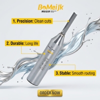 BoMeiJK Mata Bor Router TCT 2 Flute 45 Helix Lurus Tanpa Serpihan 1/2 Inch Shank, Pemotong Karbida untuk Pengerjaan Kayu, ODM OEM, Potongan Bersih