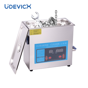 Nettoyage des pièces de machines métalliques <span class=keywords><strong>Nettoyeur</strong></span> à ultrasons 4L avec chauffage Banc de travail Mécanicien Minuterie - Product Image 2