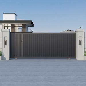Portail intelligent en aluminium pour villa, portail coulissant pour garage de complexe résidentiel, portail en fer, portail mural, portail d'usine - Product Image 4