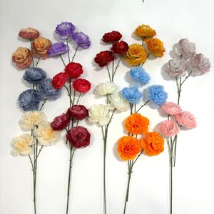 Flores Artificiales de Peonía Ruyi de Tres Cabezas, Decoración de Seda para Bodas, Decoración de Techo para Sala de Estar - Product Image 4