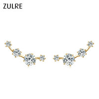 Anting-anting Moissanite Baru Grosir 4.5mm 3mm 2mm Perhiasan Mewah Perak Sterling 925 Berlian Moissanite VVS untuk Wanita Hadiah