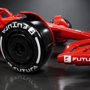 Sculpture réaliste en fibre de verre et résine de voiture de course F1 grandeur nature 1:1, modèle de voiture de Formule 1 de style européen en PRV pour salle d'exposition et centre commercial - Product Image 2