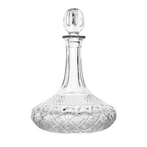 Ensemble de <span class=keywords><strong>carafe</strong></span> à vin en cristal luxueux de 5 pièces, fabriqué à la machine, avec 4 verres à pied - <span class=keywords><strong>Carafe</strong></span> en verre taillé diamant style vintage - Product Image 5