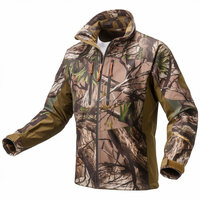 Chaqueta Cortavientos Táctica de Invierno Impermeable y Transpirable con Estampado Unisex y Diseño Multibolsillos para Caza al Aire Libre